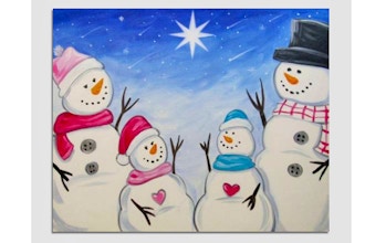 All Ages Paint Nite: Family Snowman Wishing